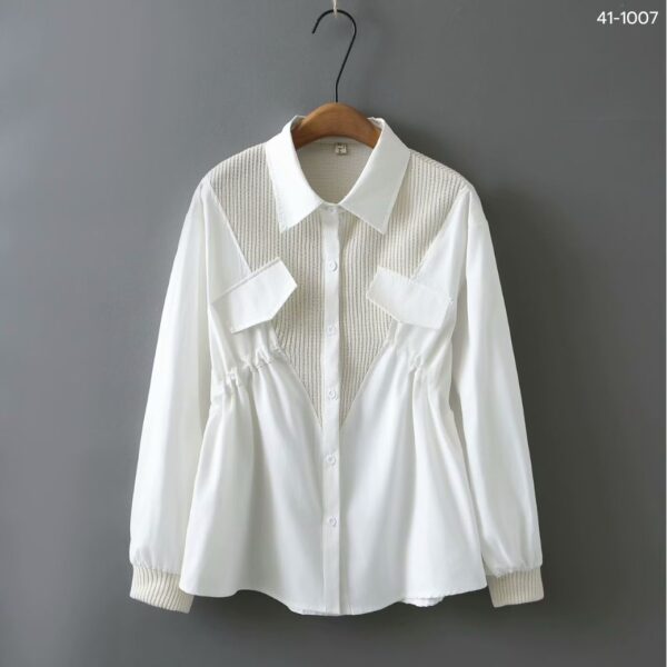 เสื้อเชิ้ตแขนยาวจั้มเอว