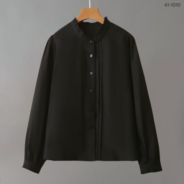 เสื้อทำงานแขนยาวคอระบาย