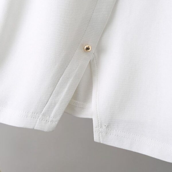 21-1276 (3) เสื้อยืดแต่งกระดุม