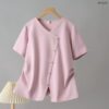 21-1276 (9) เสื้อยืดแต่งกระดุม