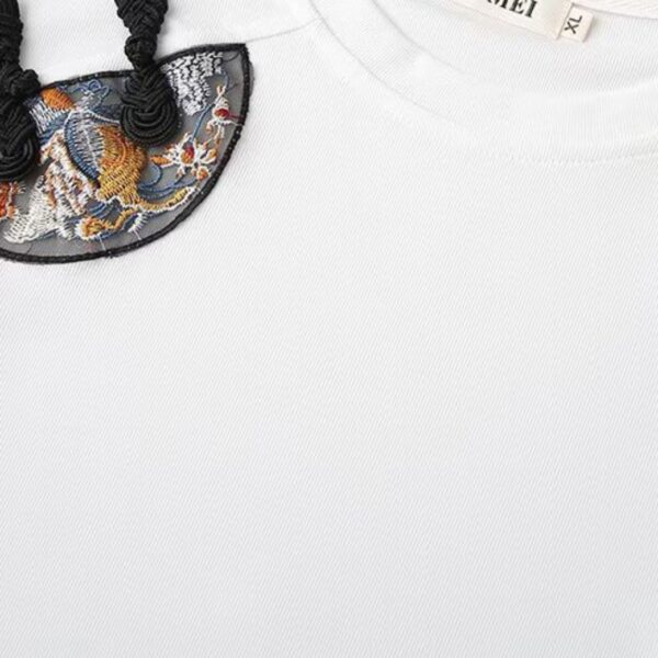 21-1274 (6) เสื้อยืดปักลายจีน