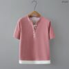 21-1278 (7) เสื้อคอวีแต่งกระดุม