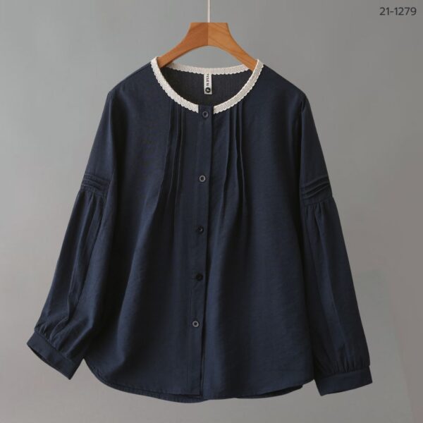 เสื้อเชิ้ตคอกลมแขนยาว