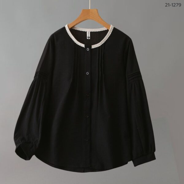 เสื้อเชิ้ตคอกลมแขนยาว