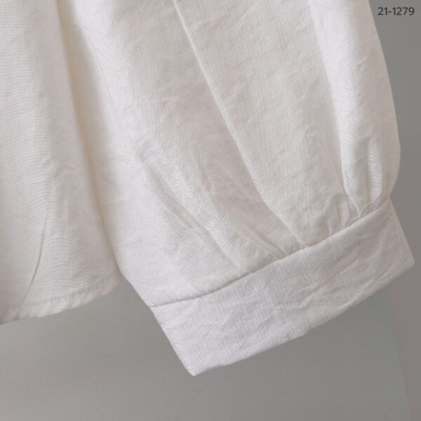 21-1279 เสื้อเชิ้ตคอกลมแขนยาว