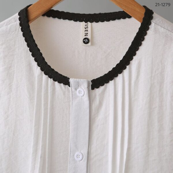เสื้อเชิ้ตคอกลมแขนยาว