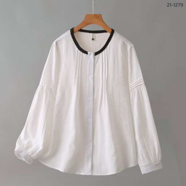 เสื้อเชิ้ตคอกลมแขนยาว