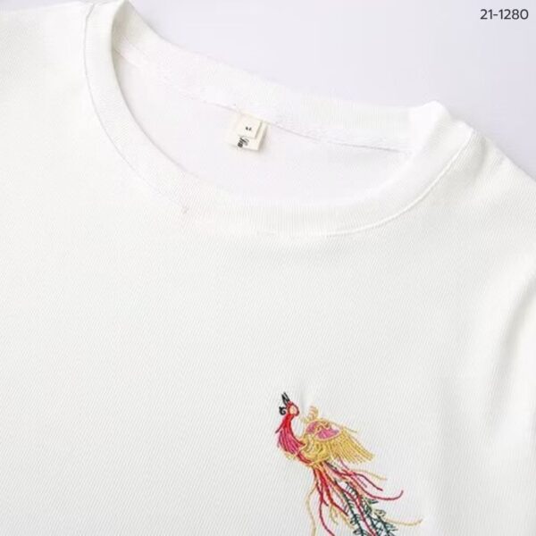 21-1280 (5) เสื้อยืดปักลาย