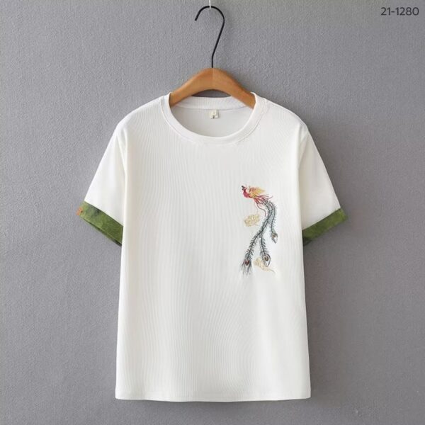 21-1280 (7) เสื้อยืดปักลาย