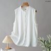 เสื้อแขนกุดคอระบาย