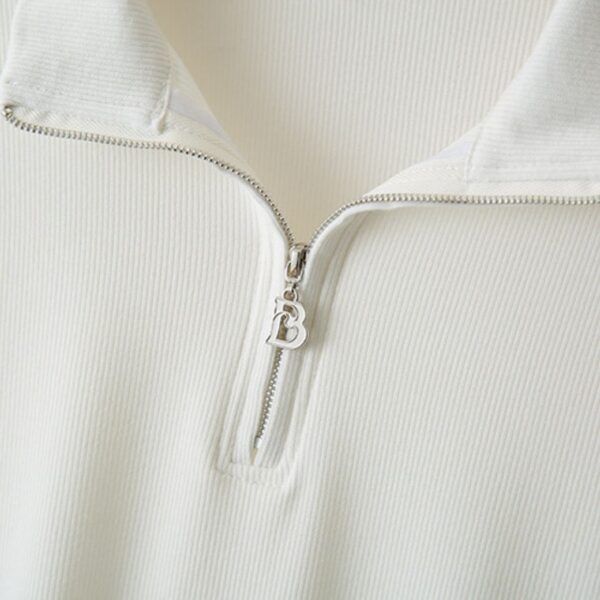 21-1282 (4) เสื้อยืดคอปีนมีซิบรูด