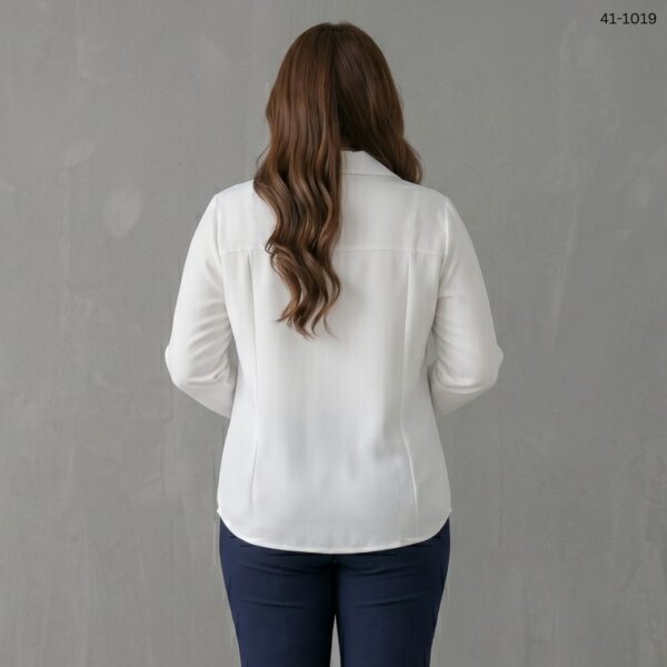 41-1019 (2) เสื้อเชิ๊ตซิปหน้าแขนยาว