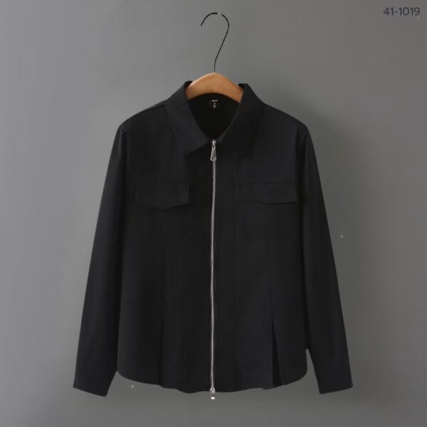 41-1019 (2) เสื้อเชิ๊ตซิปหน้าแขนยาว