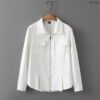 41-1019 (3) เสื้อเชิ๊ตซิปหน้าแขนยาว