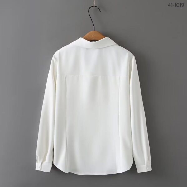 41-1019 (4) เสื้อเชิ๊ตซิปหน้าแขนยาว