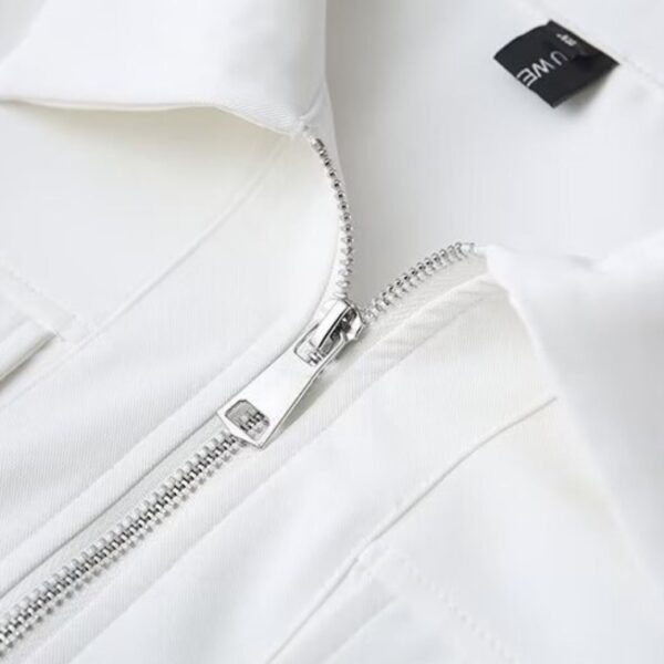 41-1019 (6) เสื้อเชิ๊ตซิปหน้าแขนยาว