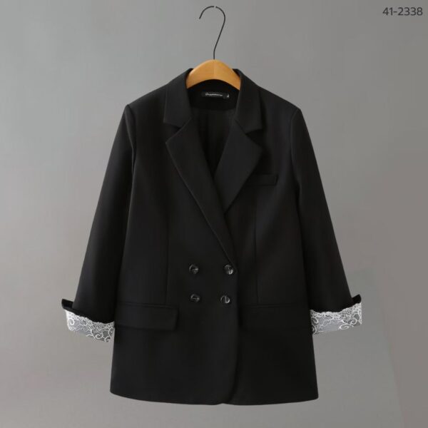 41-2338 (11) เสื้อสูทแต่งลูกไม้ปลายแขน