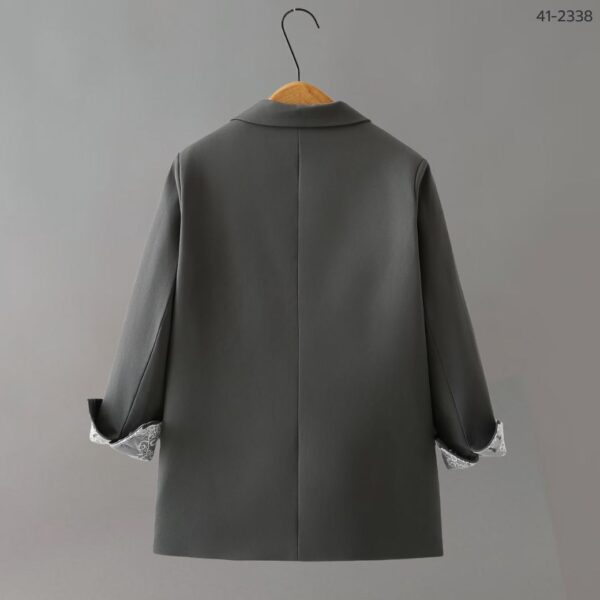 41-2338 (8) เสื้อสูทแต่งลูกไม้ปลายแขน
