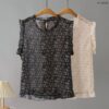 41-3004 (1) เสื้อชีฟองซีทรูแขนกุด
