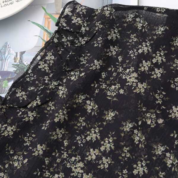 41-3004 (5) เสื้อชีฟองซีทรูแขนกุด
