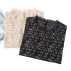 41-3004 (7) เสื้อชีฟองซีทรูแขนกุด