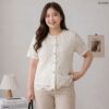 เสื้อลูกไม้แขนสั้น