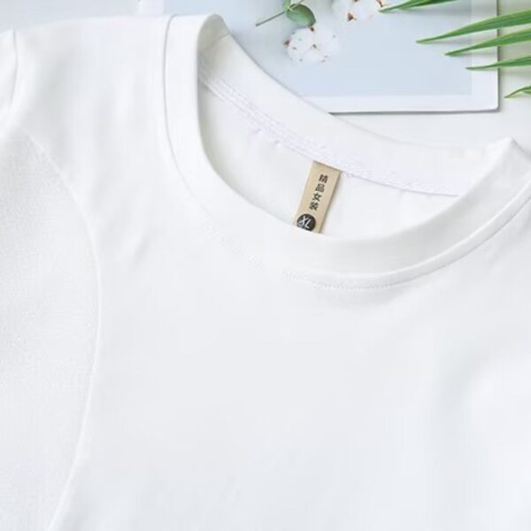 21-1283 (6) เสื้อยืดคอกลมแต่งกระเป๋า