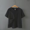 21-1283 (9) เสื้อยืดคอกลมแต่งกระเป๋า