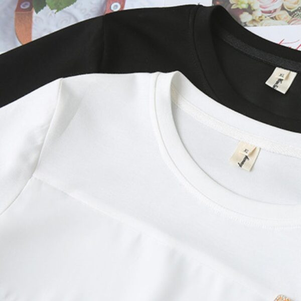 21-1285 (4) เสื้อยืดคอกลมแขนสั้น