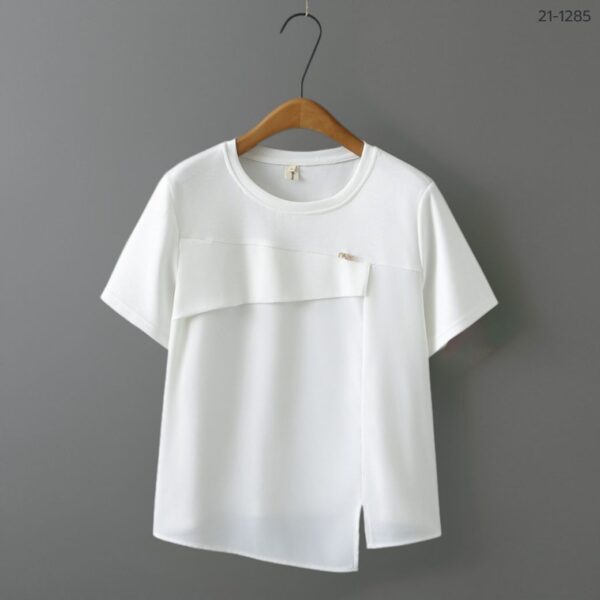21-1285 (6) เสื้อยืดคอกลมแขนสั้น