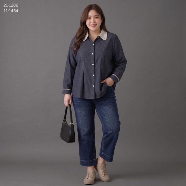 21-1286+11-1434 (2) เสื้อเดนิมแขนยาว