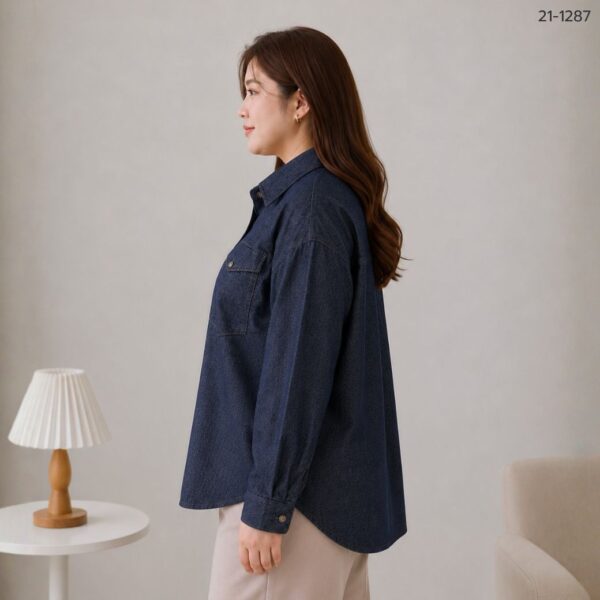 21-1287 (11) เสื้อเชิ้ตยีนส์แขนยาว