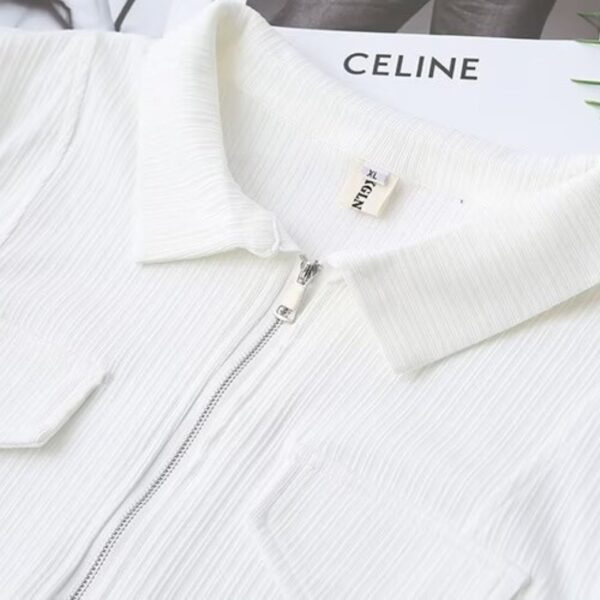 เสื้อยืดคอปกซิปหน้า