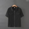 เสื้อยืดคอปกซิปหน้า