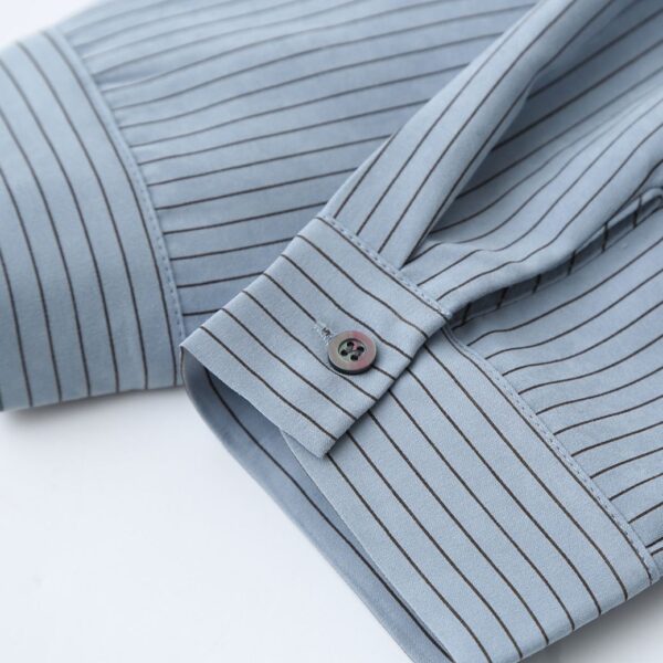 41-1020 (10) เสื้อเชิ้ตทำงาน ลายทาง
