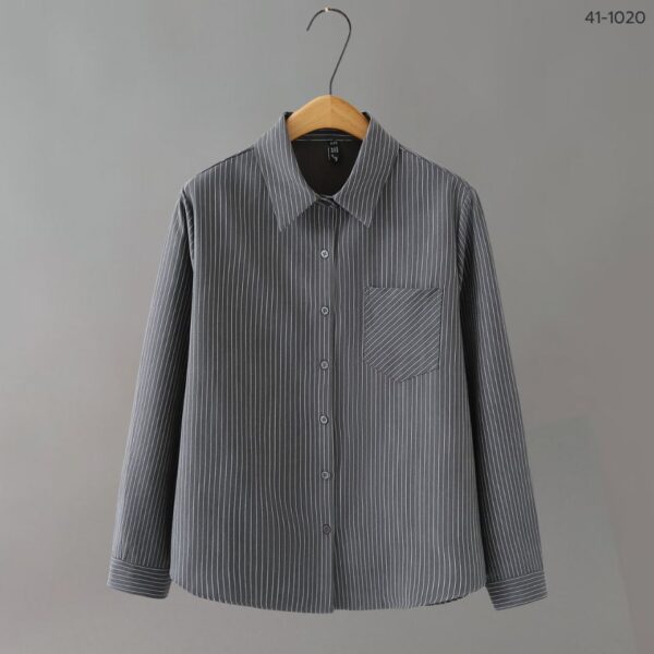 41-1020 (2) เสื้อเชิ้ตทำงาน ลายทาง