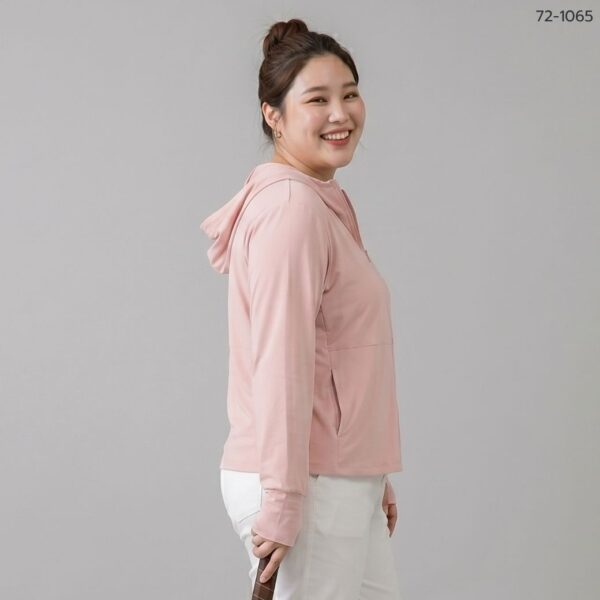 72-1065 (11) เสื้อคลุมมีฮู้ดซิปหน้า