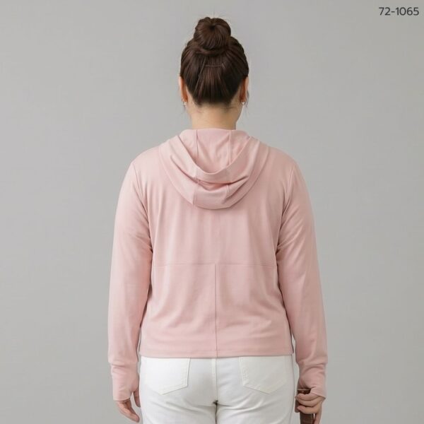 72-1065 (12) เสื้อคลุมมีฮู้ดซิปหน้า