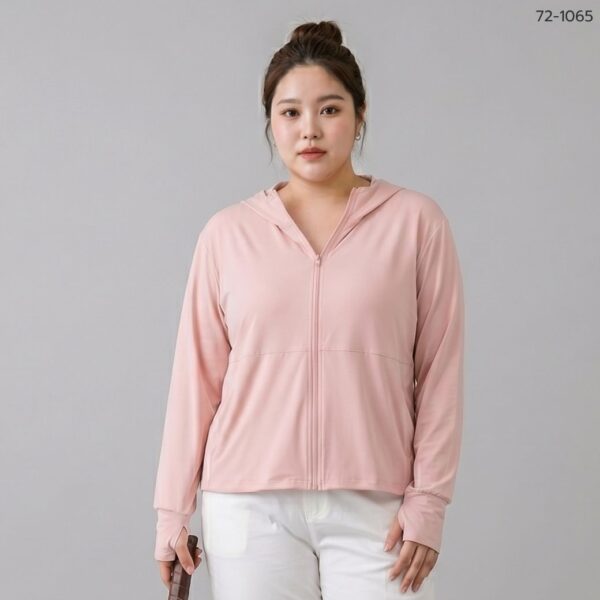72-1065 (13) เสื้อคลุมมีฮู้ดซิปหน้า