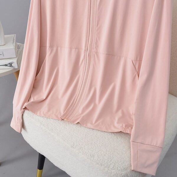 72-1065 (3) เสื้อคลุมมีฮู้ดซิปหน้า