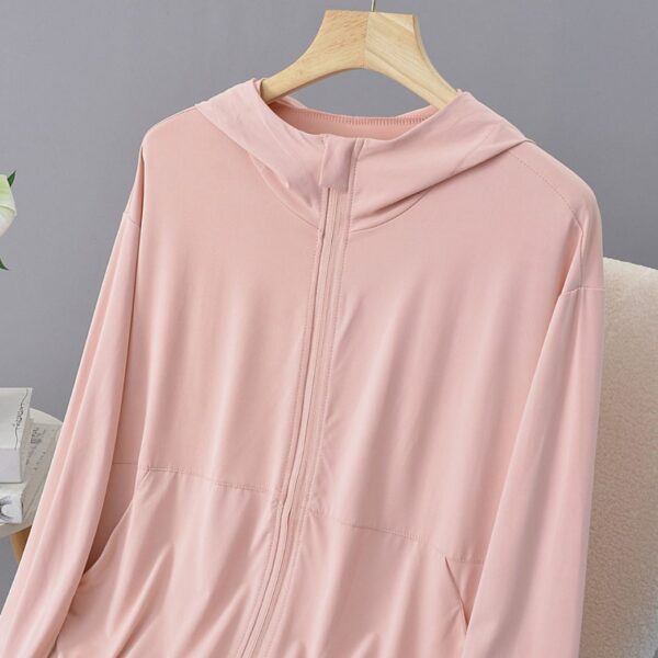 72-1065 (4) เสื้อคลุมมีฮู้ดซิปหน้า