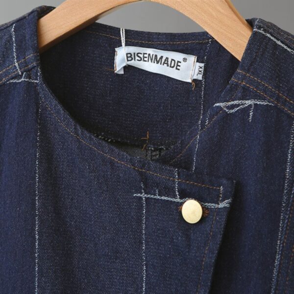 เสื้อคลุมแขนกุดยีนส์