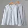 21-1292 (1) เสื้อคอวีแขนยาว