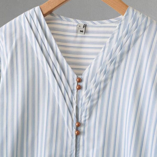 21-1292 (6) เสื้อคอวีแขนยาว
