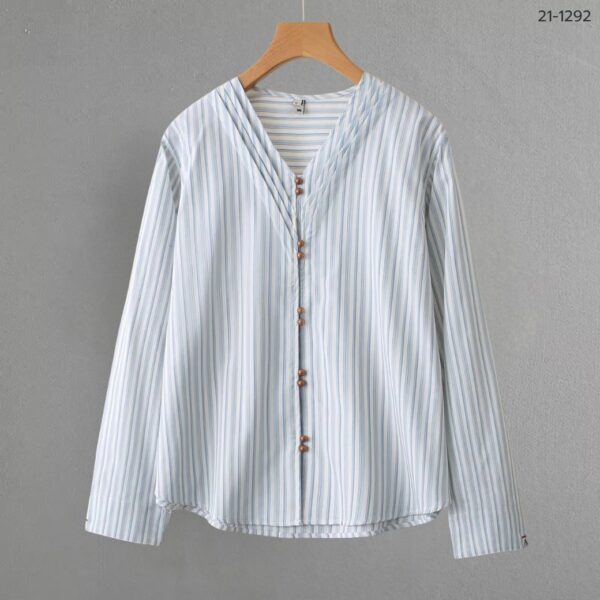 21-1292 (8) เสื้อคอวีแขนยาว