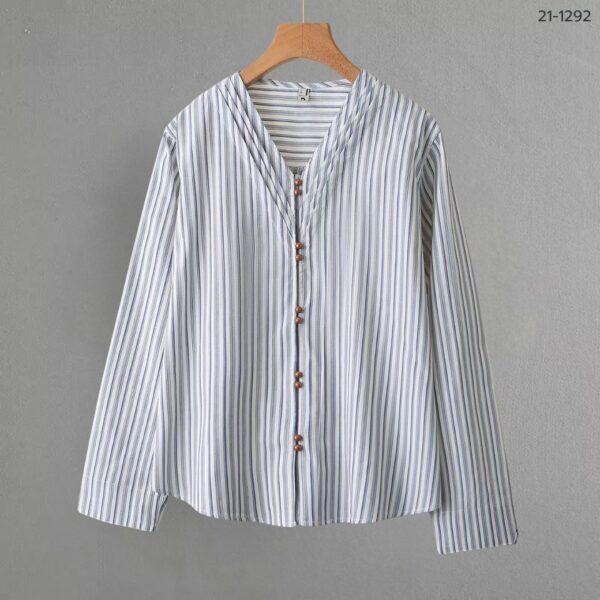 21-1292 (9) เสื้อคอวีแขนยาว