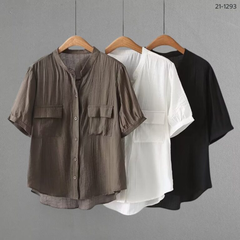 เสื้อคอจีนแขนสั้น