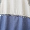 21-1294 (2) เสื้อทูโทนแขนกุดผ้าป่าน