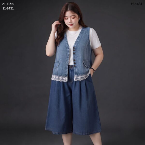 21-1295 (1) เสื้อยีนส์แขนกุด