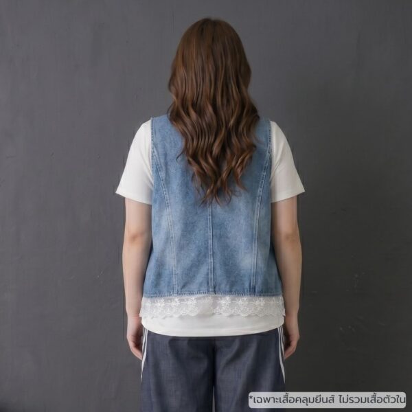 21-1295 (3) เสื้อยีนส์แขนกุด